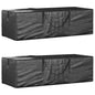 Opbergtassen tuinkussens 2 st 135x40x55 cm polyetheen zwart