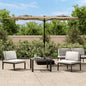 Parasol dubbel dak 316x240 cm taupe