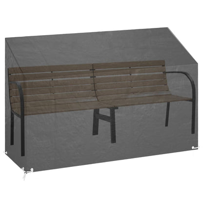 Tuinbankhoes met 8 oogjes 190x70x70/88 cm polyetheen