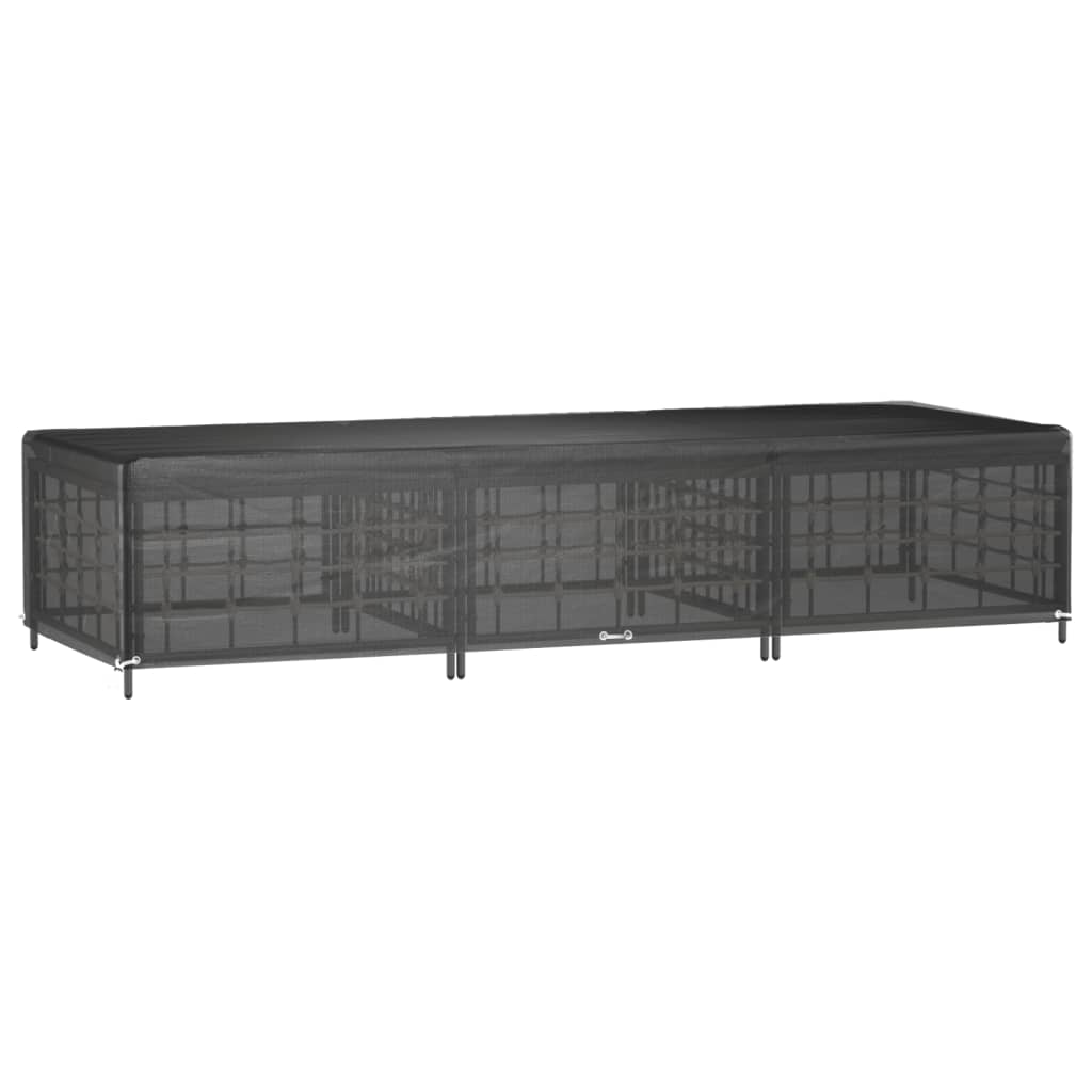 Ligbedhoes met 12 oogjes 205x75x40 cm polyetheen