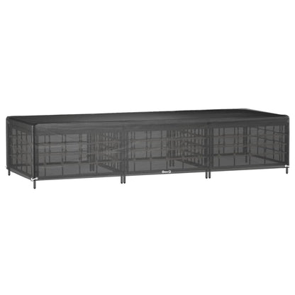 Ligbedhoes met 12 oogjes 205x75x40 cm polyetheen