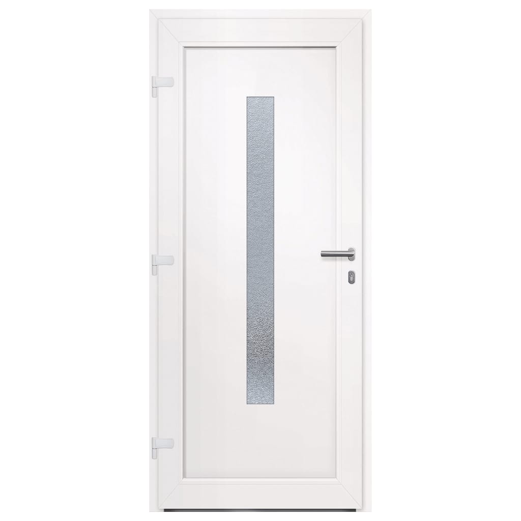Voordeur 88x200 cm PVC wit