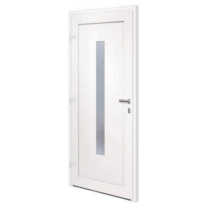 Voordeur 88x200 cm PVC wit