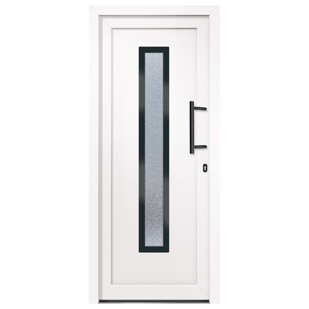 Voordeur 88x200 cm PVC wit