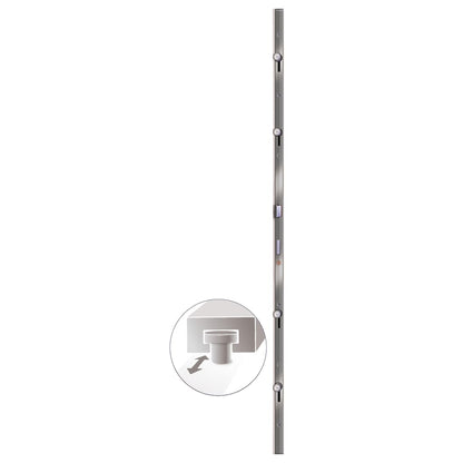 Voordeur 98x200 cm PVC wit