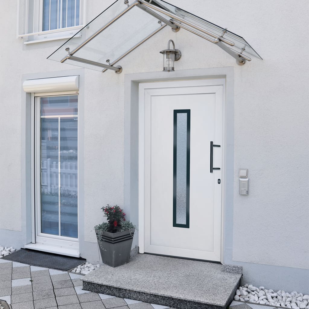 Voordeur 98x200 cm PVC wit