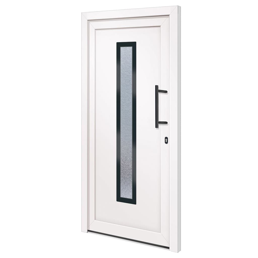 Voordeur 98x208 cm PVC wit