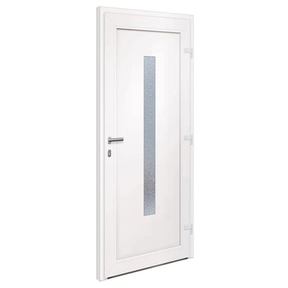 Voordeur 98x208 cm PVC wit