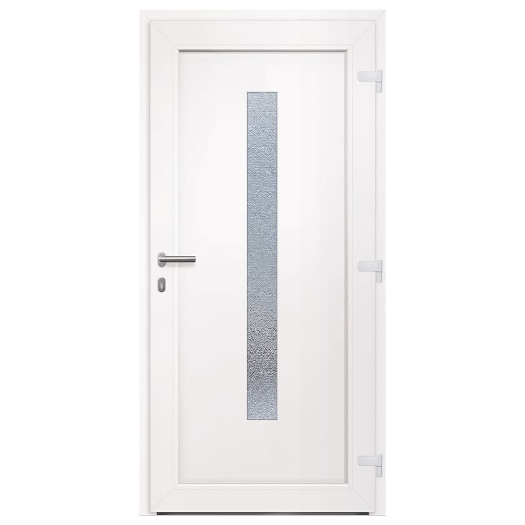 Voordeur 98x208 cm PVC wit