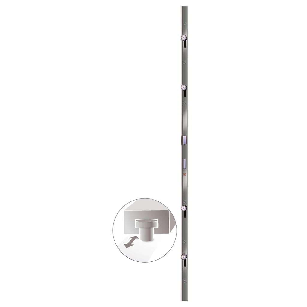 Voordeur 98x208 cm PVC wit