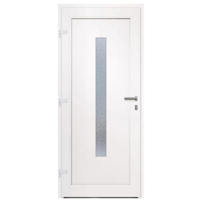 Voordeur 88x200 cm PVC antracietkleurig