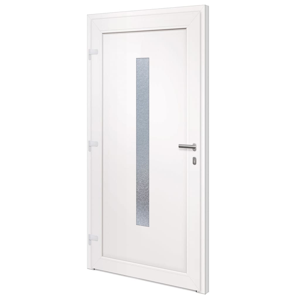 Voordeur 98x200 cm PVC antracietkleurig