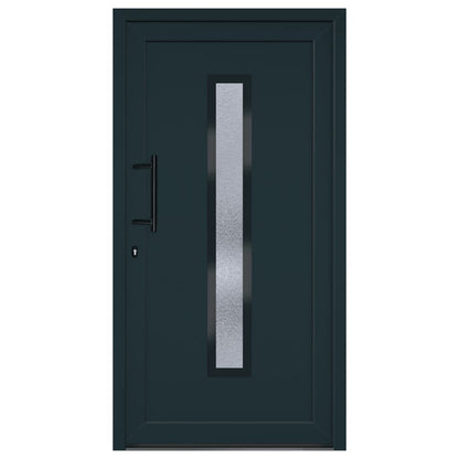 Voordeur 108x200 cm PVC antracietkleurig