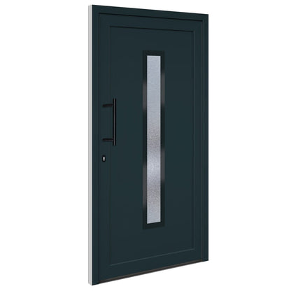 Voordeur 108x208 cm PVC antracietkleurig