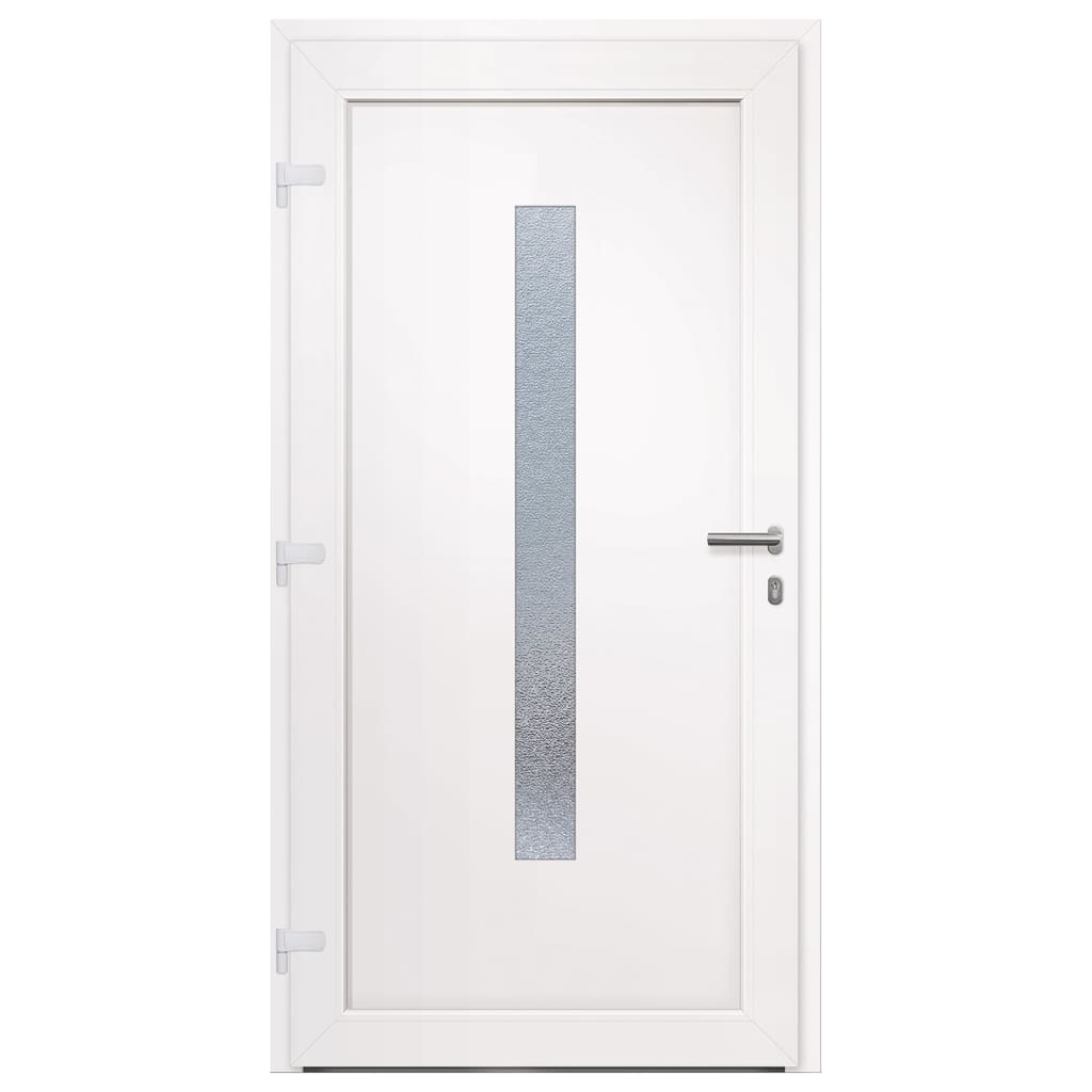 Voordeur 108x208 cm PVC antracietkleurig