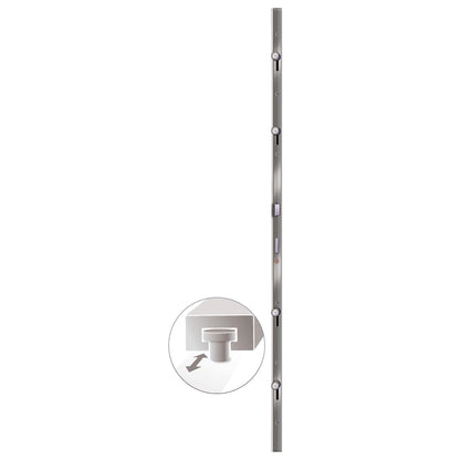 Voordeur 98x200 cm PVC wit