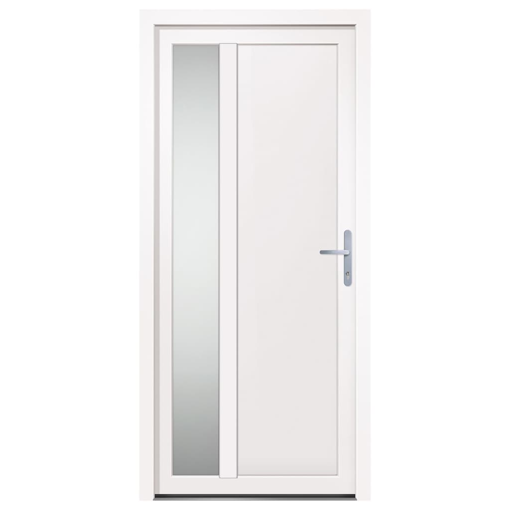 Voordeur 98x208 cm PVC wit
