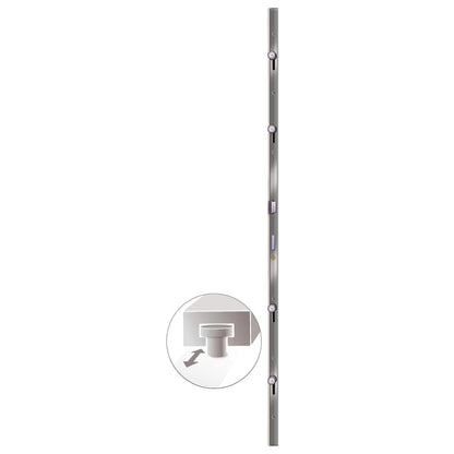 Voordeur 108x208 cm PVC wit