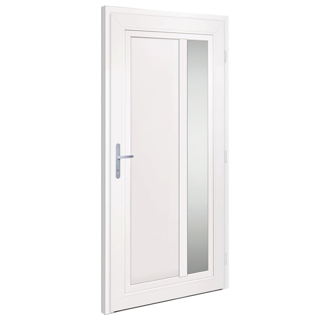 Voordeur 108x208 cm PVC antracietkleurig