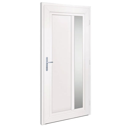Voordeur 108x208 cm PVC antracietkleurig