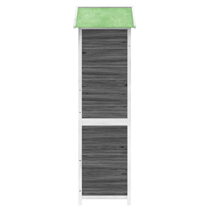 Tuinschuur 120x53,5x170 cm massief grenenhout grijs