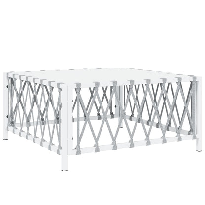 6-delige Loungeset met kussens staal wit