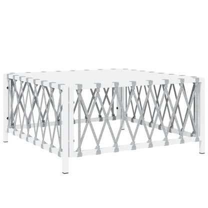 6-delige Loungeset met kussens staal wit
