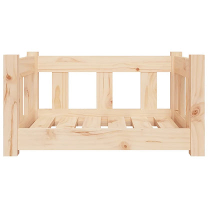 Hondenmand 55,5X45,5X28 Cm Massief Grenenhout 55.5 x 45.5 x 28 cm Naturel