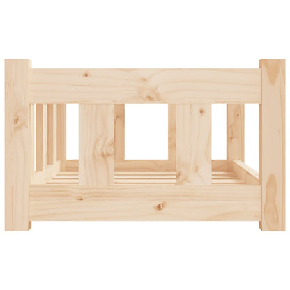 Hondenmand 55,5X45,5X28 Cm Massief Grenenhout 55.5 x 45.5 x 28 cm Naturel