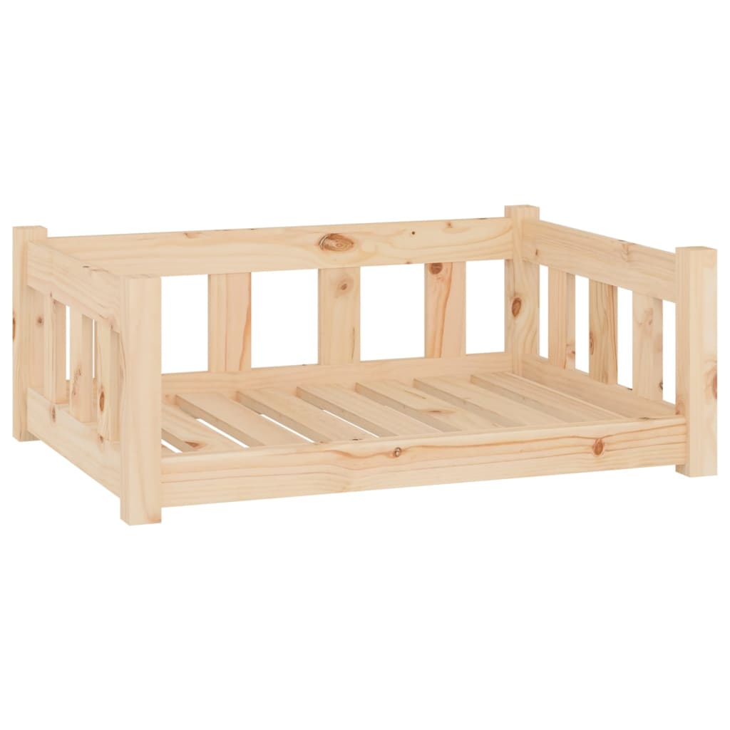 Hondenmand 75,5X55,5X28 Cm Massief Grenenhout 75.5 x 55.5 x 28 cm Naturel