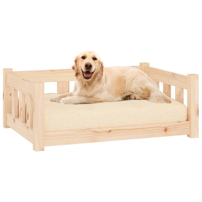 Hondenmand 75,5X55,5X28 Cm Massief Grenenhout 75.5 x 55.5 x 28 cm Naturel