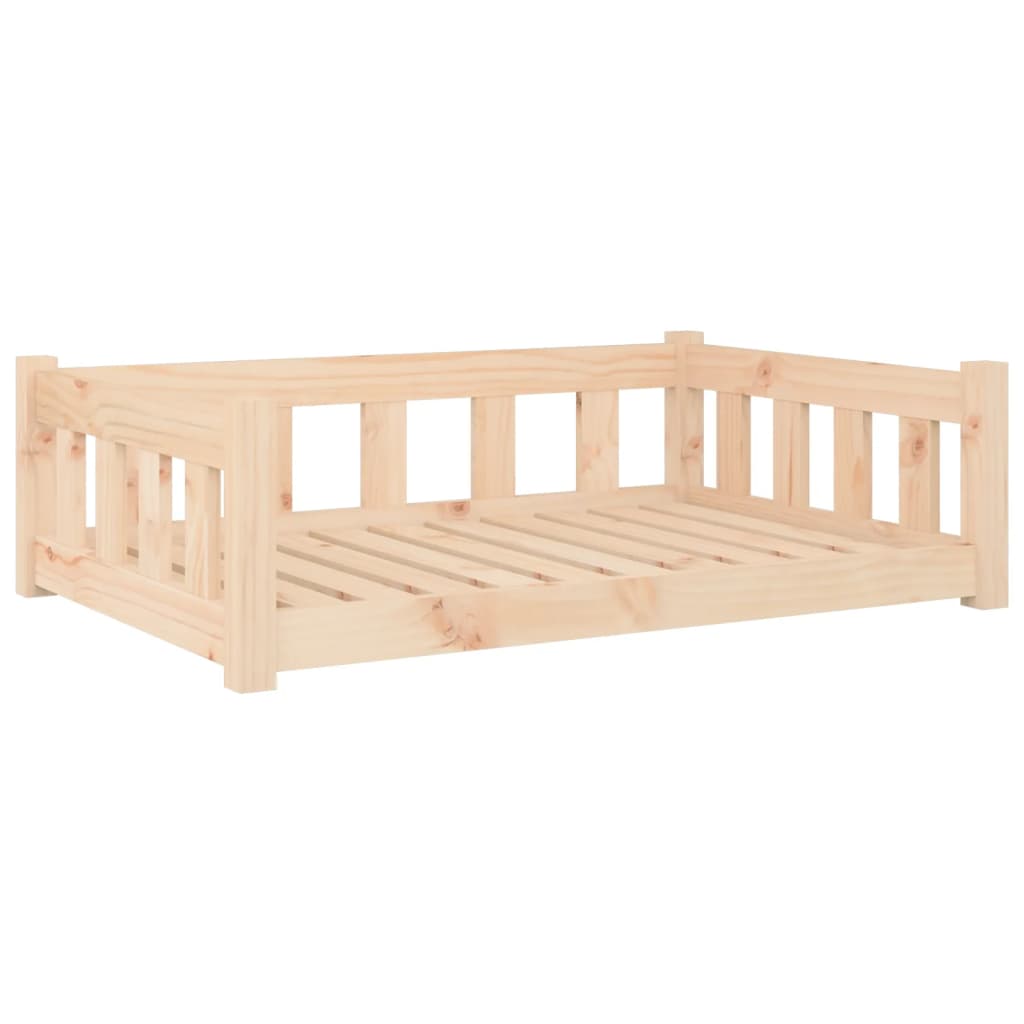 Hondenmand 95,5X65,5X28 Cm Massief Grenenhout 95.5 x 65.5 x 28 cm Naturel
