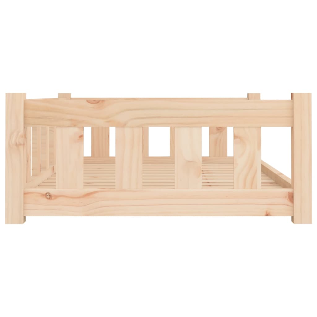 Hondenmand 95,5X65,5X28 Cm Massief Grenenhout 95.5 x 65.5 x 28 cm Naturel