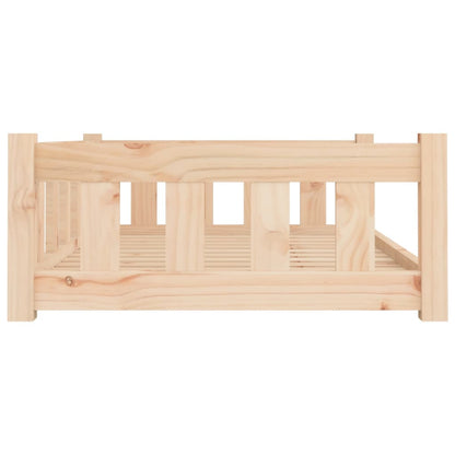 Hondenmand 95,5X65,5X28 Cm Massief Grenenhout 95.5 x 65.5 x 28 cm Naturel