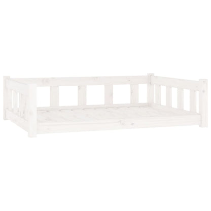 Hondenmand 105,5X75,5X28 Cm Massief Grenenhout 105.5 x 75.5 x 28 cm Wit