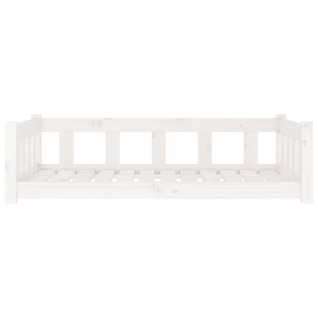 Hondenmand 105,5X75,5X28 Cm Massief Grenenhout 105.5 x 75.5 x 28 cm Wit