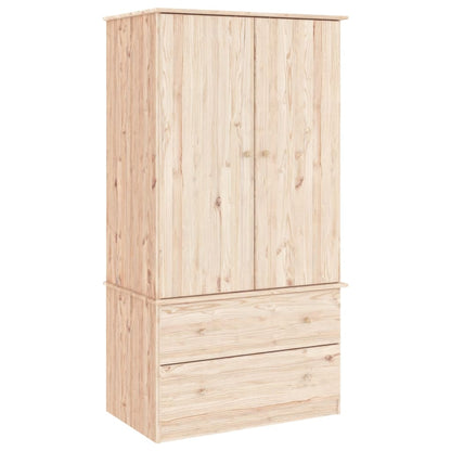 Kledingkast ALTA 90x55x170 cm massief grenenhout