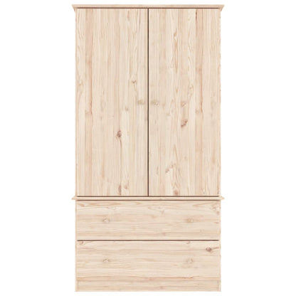 Kledingkast ALTA 90x55x170 cm massief grenenhout