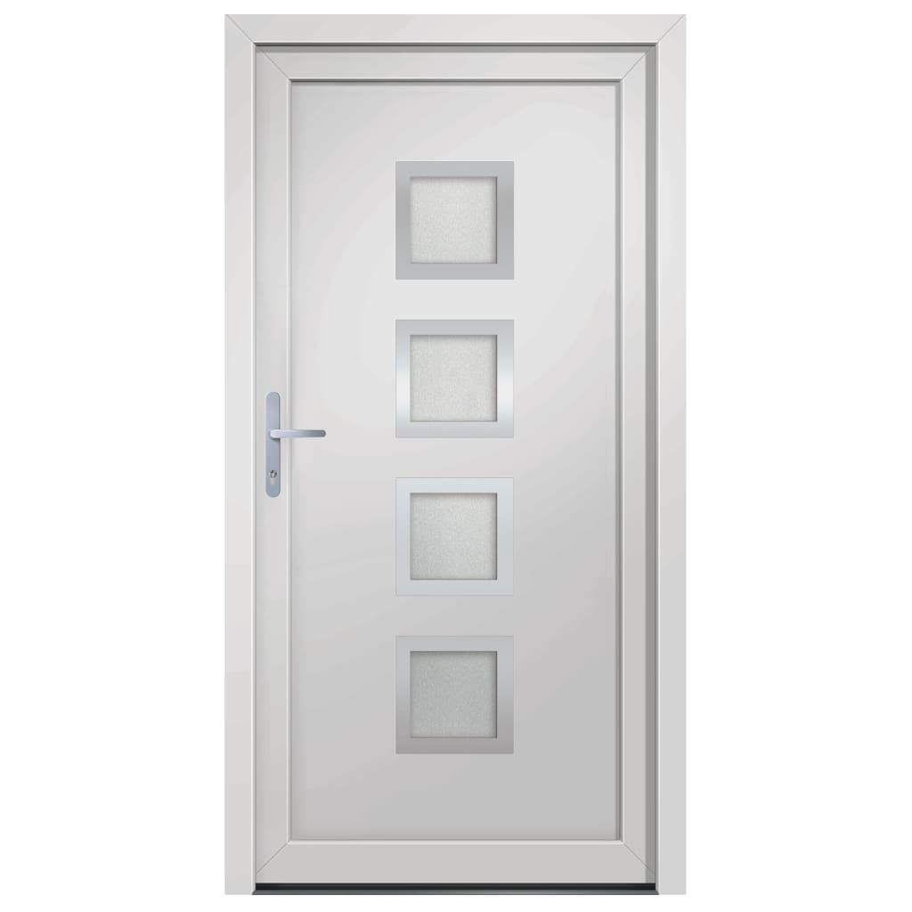Voordeur 98x208 cm PVC wit