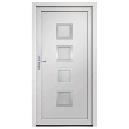 Voordeur 98x208 cm PVC wit