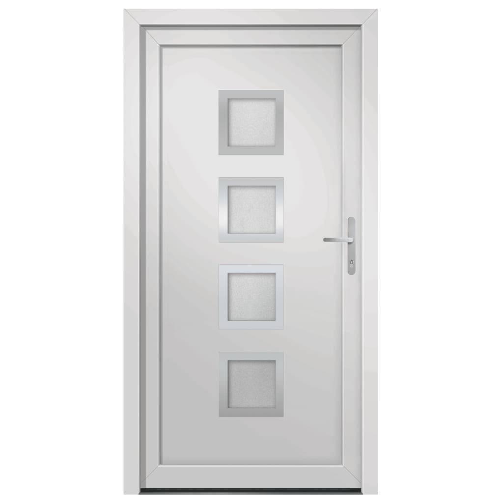 Voordeur 98x208 cm PVC wit