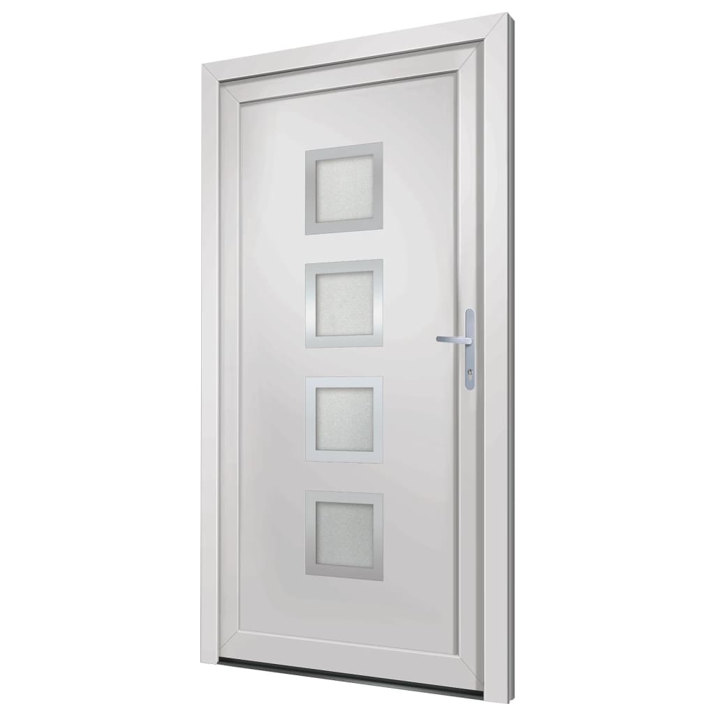 Voordeur 98x208 cm PVC wit