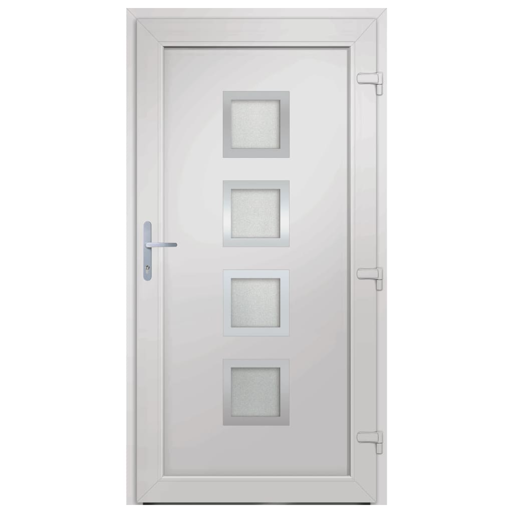 Voordeur 98x190 cm PVC antracietkleurig