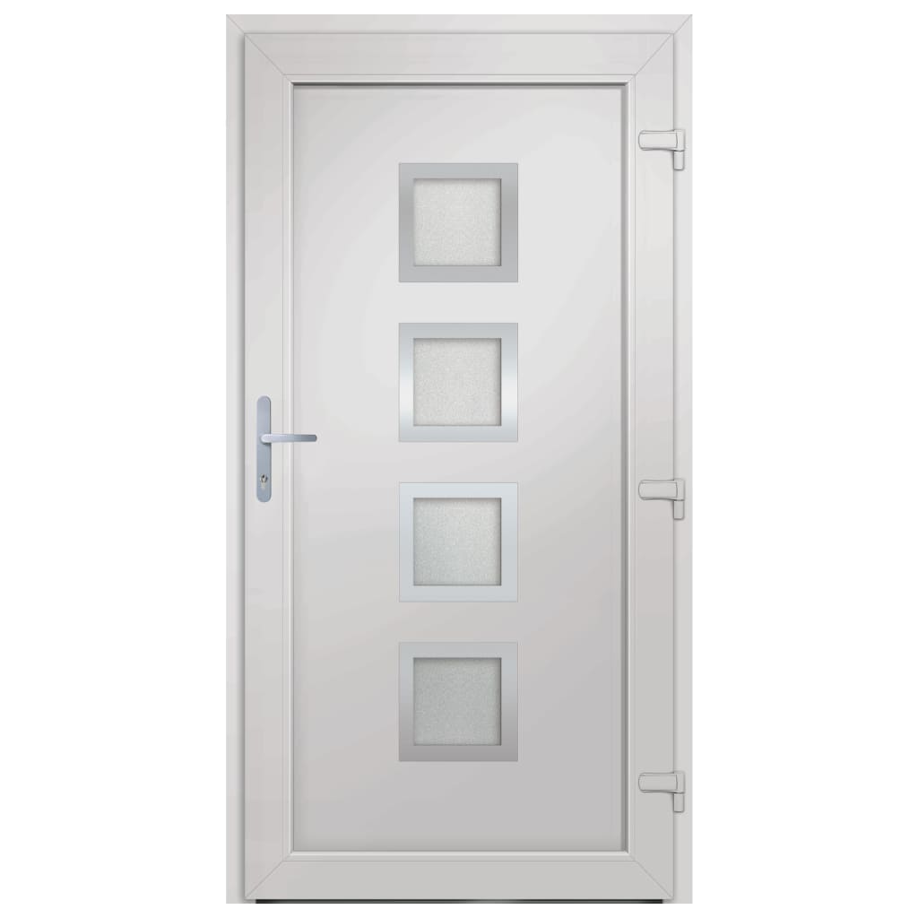 Voordeur 98x200 cm PVC antracietkleurig