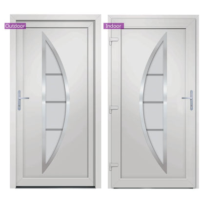 Voordeur 88x200 cm PVC wit