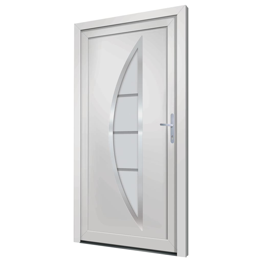 Voordeur 98x208 cm PVC wit