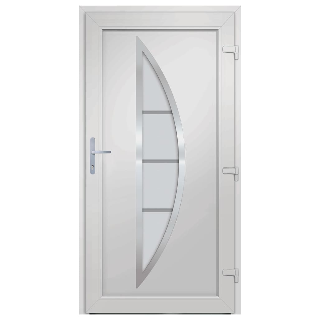 Voordeur 98x208 cm PVC wit