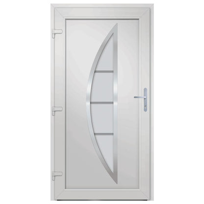 Voordeur 98x200 cm PVC antracietkleurig