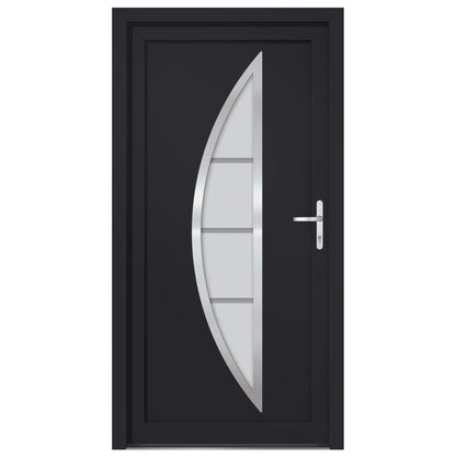 Voordeur 98x200 cm PVC antracietkleurig
