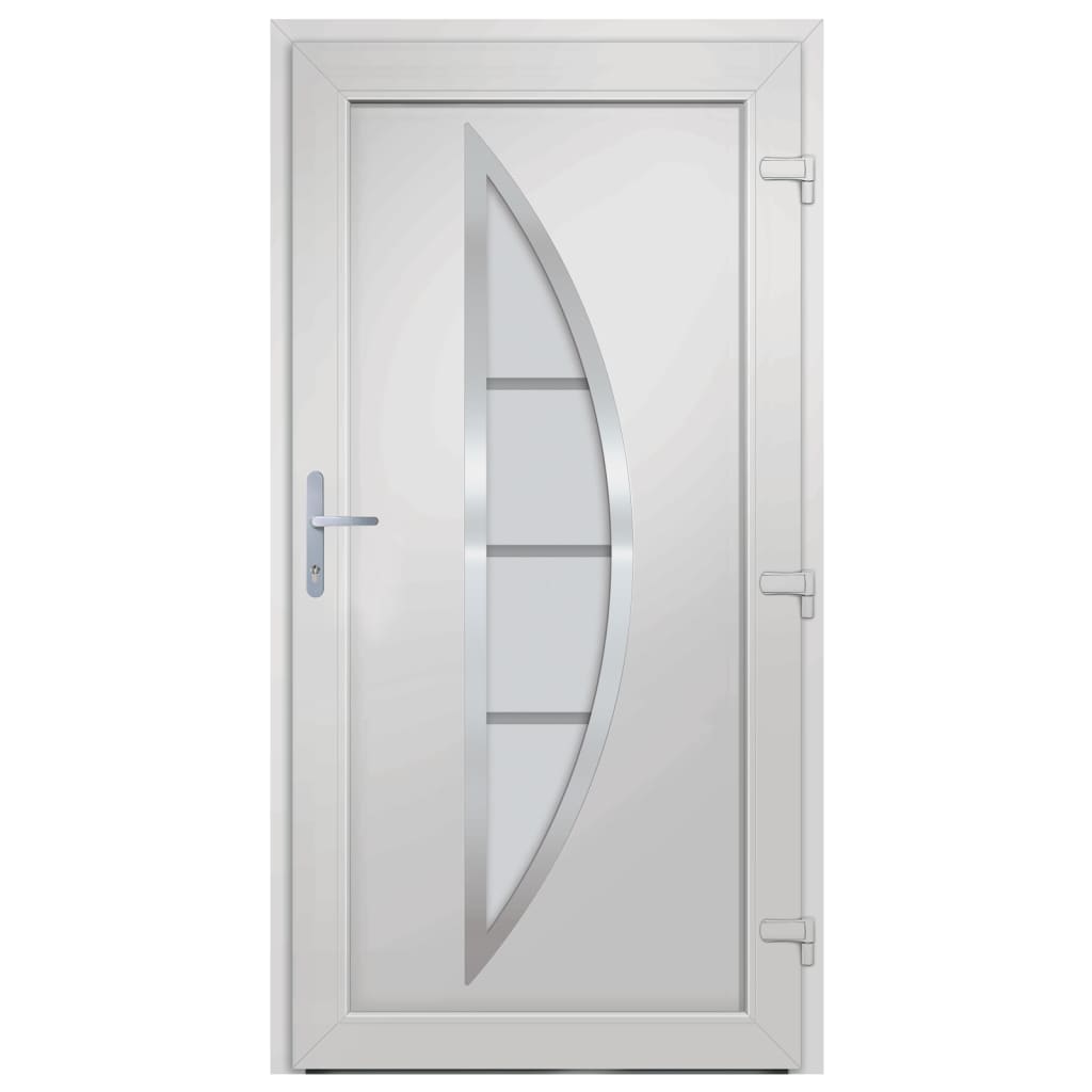 Voordeur 98x200 cm PVC antracietkleurig